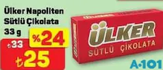 ÜLKER NAPOLİTEN SÜTLÜ ÇİKOLATA 33 G